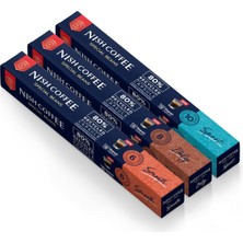 Asitan Coffee Kapsül Kahve 3'lü Set Smooth, Italy, Sport (Nespresso Uyumlu) - 30 Adet