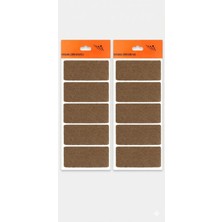 Asitan Smartizi Dikdörtgen Yapışkanlı Mobilya Altlığı (2 Plaka x 5 Adet) - 9x4.5 cm Kesilebilir Ağ�