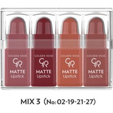 Asitan Matte Lipstick Mini Set, Mıx 3, 4'lü Ruj Seti