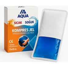 Asitan Aqua Sıcak Soğuk Kompres Jel, Çift Yönlü Terapi Paketi, 13X20 Cm, Ce Sertifikalı, Tekrar Kulla