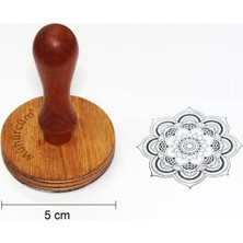 Asitan Kişiye Özel Ahşap Mühür Damga 5 cm Çap Yuvarlak Mad5