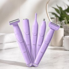 Asitan K88 Şarj Edilebilir 5 In1 Epilatör Mor