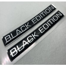 Asitan Black Edition Silver Siyah 3D Logo Sticker 2 Adet