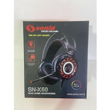Asitan Sonia SN-X60 Rgb LED Işıklı Oyuncu Kulaklığı, 50MM Sürücü | 7 Renk Aydınlatma, Gürültü