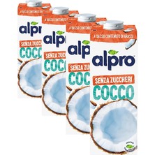 Asitan Şekersiz Hindistan Cevizi Içecek 1000 ml (4 Paketi)