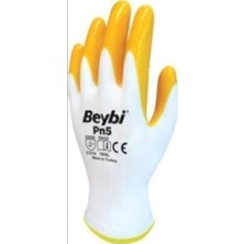 Asitan Beybi Pn5 Nitril Sarı Iş Eldiveni - 48 Çift | Nitril Malzeme, Sarı Renk, 48 Çift Paket, Iş El