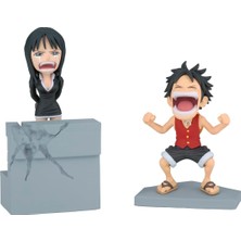Asitan Action Monkey D. Luffy & Nico Robin One Piece, World Collectable Log Stories, 10 Cm, BP28829P Çok R