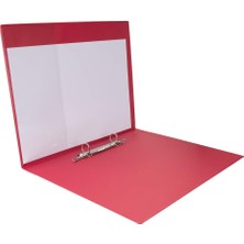 Asitan Klasör A4 Pvc 2 cm 2 Halkalı 150 Yaprak Kapasiteli 25,5X32 Cm. Kırmızı