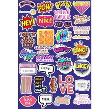 Asitan Ifadeler Seri 4 Telefon Laptop Notebook Tablet Defter Matara Stiker Etiket