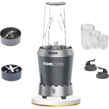 Asitan Tıgrecook Nutrıshake 3 In 1 Paslanmaz Çelik Bıçaklı Kişisel Smoothie Blender ve Kahve Baharat �