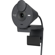 Asitan Brio 300 Usb-C Web Kamerası 1920 x 1080P Veri Koruma Kilitli, Otomatik Işık Düzeltme – Grafit