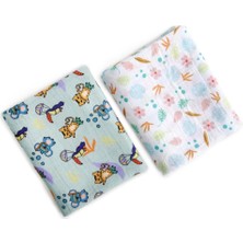Asitan &moo 2li Jungle Friends Müslin Örtü 100X130 cm