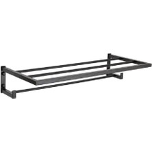 Asitan Havlu Rafı Siyah Renk 264X104X590 mm
