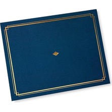 Asitan Gartner Studios Sertifika Tutucu, Altın Folyo Detaylı Mavi, 8.5" x 11" Belgelere Uyar, 36 Adet (54