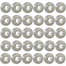 Asitan Dünya Magnet 608ZZ Rulman - Metal Mühürlü, 30 Adet, Çok Amaçlı Bilye Rulman - 8X22X7 Ölçül