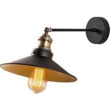 Asitan LED Duvar Apliği Siyah Kasa Iç Dış Mekan Suya Dayanıklı Şık Aydınlatma