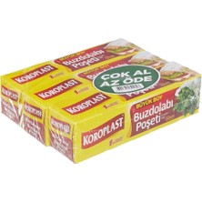 Asitan 3'lü Çok Al Az Öde Ekonomik Paket Büyük Boy 60'li Buzdolabı Poşeti, Sızdırmaz & Bpa Içerm