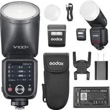 Asitan Godox V100 Fujifilm Uyumlu Yuvarlak Kafa Flaş
