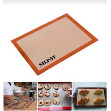 Asitan Metalay Fırınlanabilir Kendinden Yağlı Silikon Pişirme Matı-Hamur Açma Matı 30X40 40X60SILPA