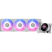 Asitan Mpg Corelıquıd P13 360 Whıte 360 mm Beyaz Argb Gen2 2.1 LCD Ekranlı Sıvı Işlemci Soğutucusu