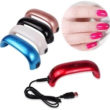 Asitan 9W Uv LED Işık Tırnak Oje Kurutucu USB Gökkuşağı Lamba Fototerapi 02 Fuşya