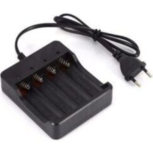 Asitan Li-Ion 18650 Tip Pil 3.7V Pil Şarj Aleti 4'lü Dolum Cihazı (Kalem Veya Ince Pil Şarj Etmez) (Mab