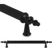 Asitan Glaswen 5 Adet Erciyes Kulp Siyah 224 mm Kulp Mobilya Mutfak Dolabı Çekmece Dolap Kapak Kulpu Kulb
