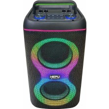 Asitan HP-S60 Partybox Bluetooth Hoparlör – 2×6.5” Hoparlör, 30W Güç Rgb Işık