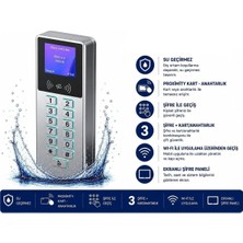 Asitan SR-218 Em-W Tuya Wifi Kart Şifre Okuyucu IP68 Proximity 125 Khz Metal Kasa 1 Adet