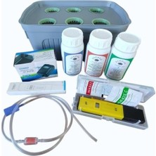 Asitan 8lt Topraksız Tarım Hidroponik Box Saksı Yetiştirme Seti,ph & Ec Ölçerli, Small Başlangıç S