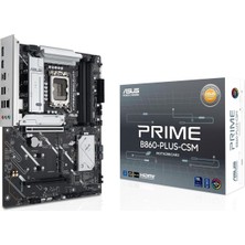 Asitan Prıme B860-PLUS-CSM Intel B860 LGA1851 Ddr5 8200 Dp HDMI 3x M2 Usb3.2 Gen 2x2 Aura Rgb 2.5gbit Lan A