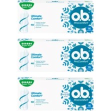 Asitan O.b. Procomfort Tampon Süper Plus 16'li 3 Paket (Toplam 48 Adet)