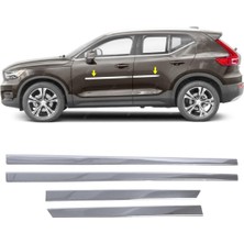Asitan Melexı Volvo XC40 2019 ve Üzeri Için Krom Yan Kapı Koruma Çıtası 4 Kapı 4 Parça