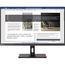 Asitan Thinkvision S27I-30 63DFKAT4TK 27 100Hz 4ms Vga+Hdmı Fullhd IPS Vesa Monitör