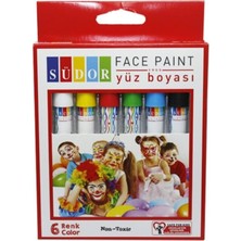 Asitan Südor Yüz Boyası 6 Lı,mavi-Sarı-Yeşil-Kırmızı