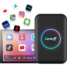Asitan Lite Carplay Ai Box Kablosuz Adaptörü Youtube Netflix Için, Kablolu Carplay'ı Kablosuz Apple Car