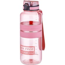 Asitan Tritan 1500ML 1.5 Litre Mega Boy Yenilenen Renkler (Pudra)