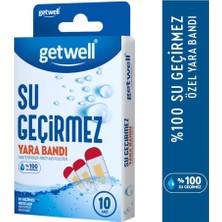Asitan Getwell Yara Bandı Su Geçirmez 10'lu
