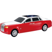 Asitan Bluetooth Hoparlör Rolls-Royce Görünümlü Araba LED Ekranlı 15W Tws Fm USB Speaker D82 Kırmız