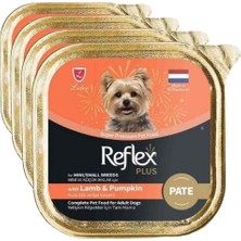 Asitan Plus Pate Kuzu Kabak Mini Küçük Irk Yetişkin Köpek Maması 85 gr (4 Paketi)
