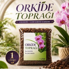 Asitan 1 Litre - Orkide Toprağı - Cococips ve Çam Kabuğu Karışımı Profesyonel Orkide Toprak Karı�