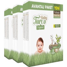 Asitan Baby Turco Doğadan Mega Avantaj Paketi Pofuduk Bebek Bezi 5 Numara Junior 234 Adet