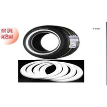 Asitan Carsesuar Beyaz Lastik Yanağı 4'lü Set, 15 Inç, Kauçuk