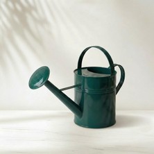 Asitan Isabella 10 Litre Metal Çiçek Bahçe Sulama Kabı – Retro Vintage Çok Amaçlı Sulak (Koyu Yeş