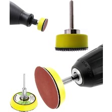 Asitan Dremel Tarzı Mini Kalıpcı Vız Vız Için 5cm ve 2.5cm Cırtlı Zımpara Pedi Zımpara Tabanı Se