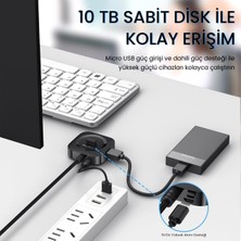 Asitan 4 Port USB 3.0 Çoklayıcı Hub Beyaz