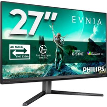 Asitan Evnia 27M2N3800A - 27 Inç Ultra Hd Oyun Ekranı, 160 Hz, 0,5 Ms Mprt, HDR400, G-Sync (2x HDMI 2.1,