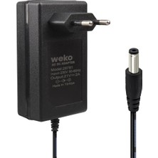 Asitan Nekuba 21 Volt 1 Amper Lityum Iyon Akü Şarj Cihazı, 5.5 x 2.5 mm Uçlu Jak, Ledli Priz Tipi Şar