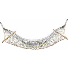 Asitan Emir 2 Adet Fileli Renkli Örgü Ip Hamak 180 x 90 cm Uygun Hamak Tek Kişilik Hamak