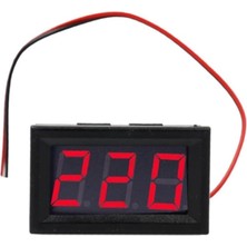 Asitan 0.56' Ac 70-500V Dijital Kırmızı Voltmetre Iki Telli Panel Tip DVM.100.623